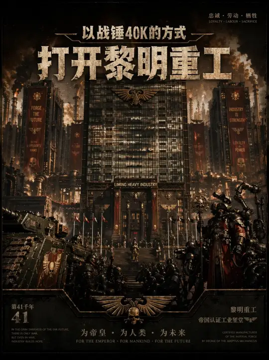 为了帝皇！粉碎异端！！！#战锤40k #转场 #AI