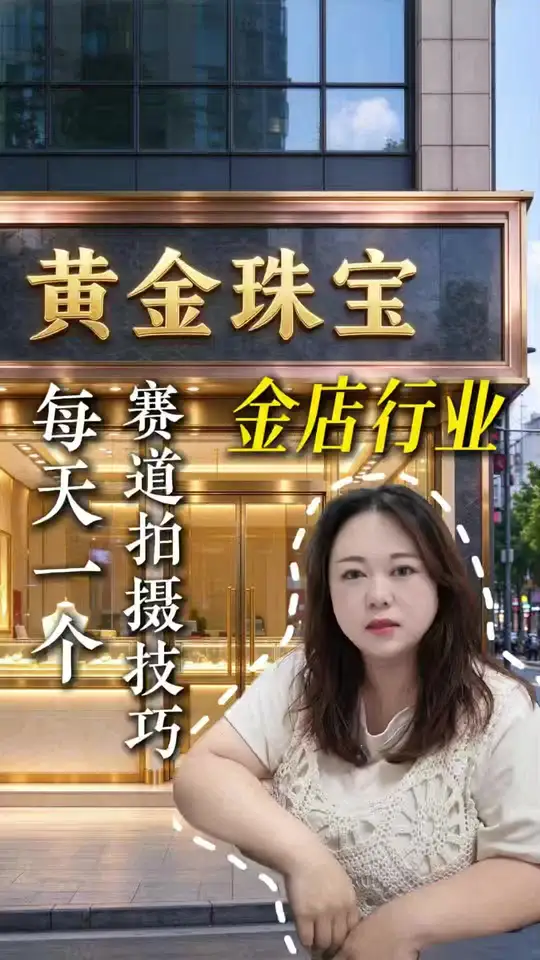 金店这么拍绝对没问题#我的假期生活图鉴 #短视频拍摄运营 #黄金 #金店